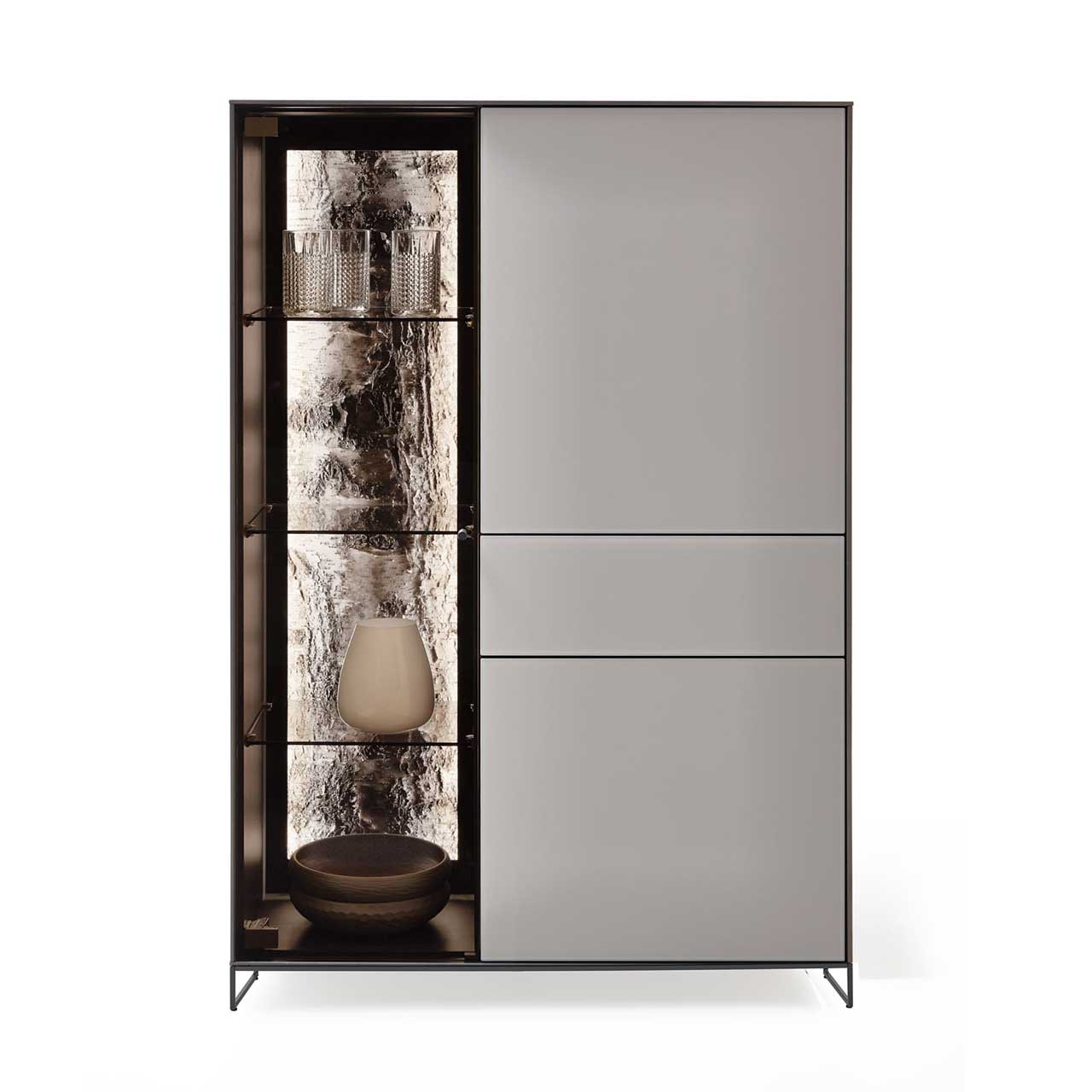 Hartmann ALVA - Highboard 3110W-7091 li. mit Metallkufen 1091