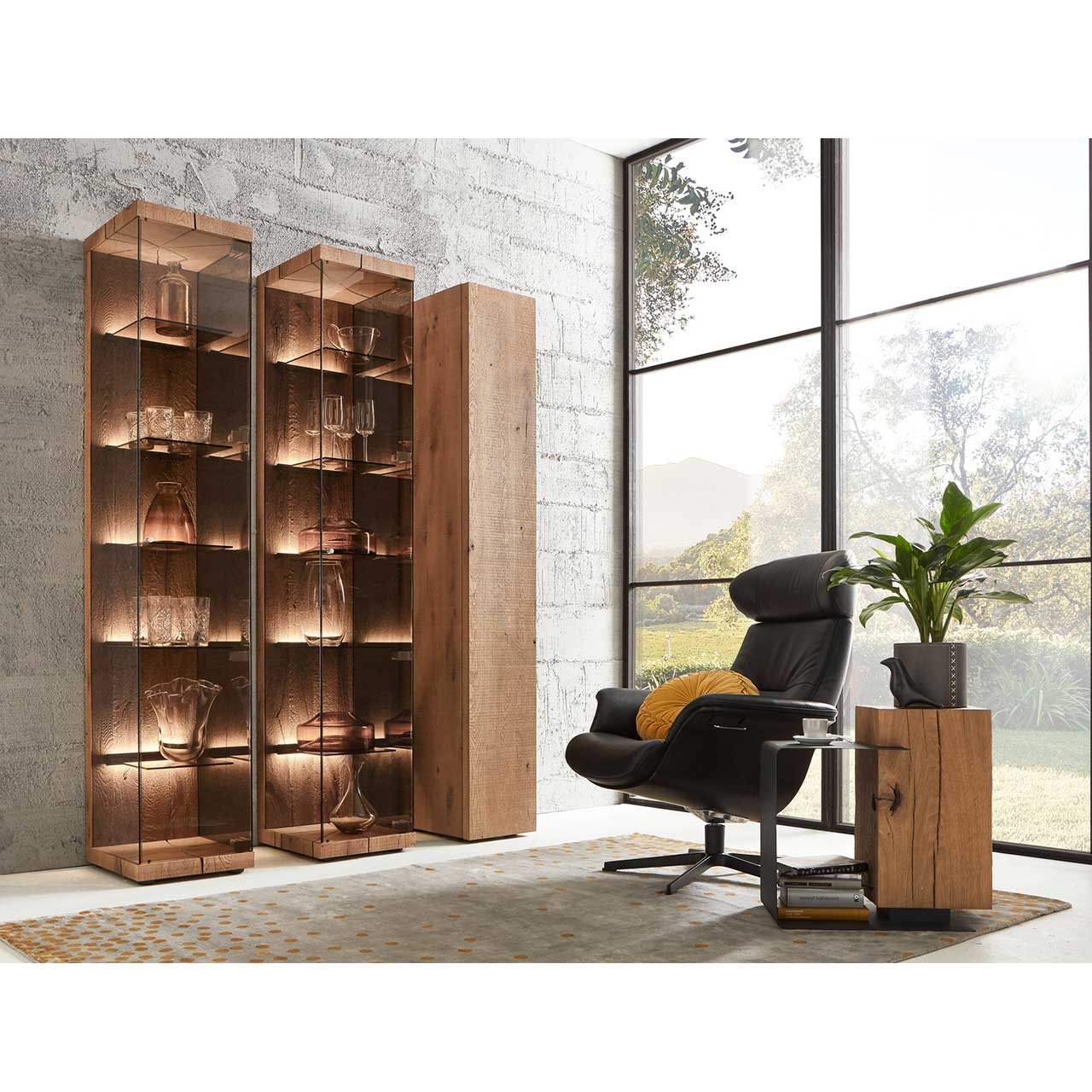 Hartmann Vara - Standvitrine rechts 7210W-0039 re. u. 0038 li. | Milieu