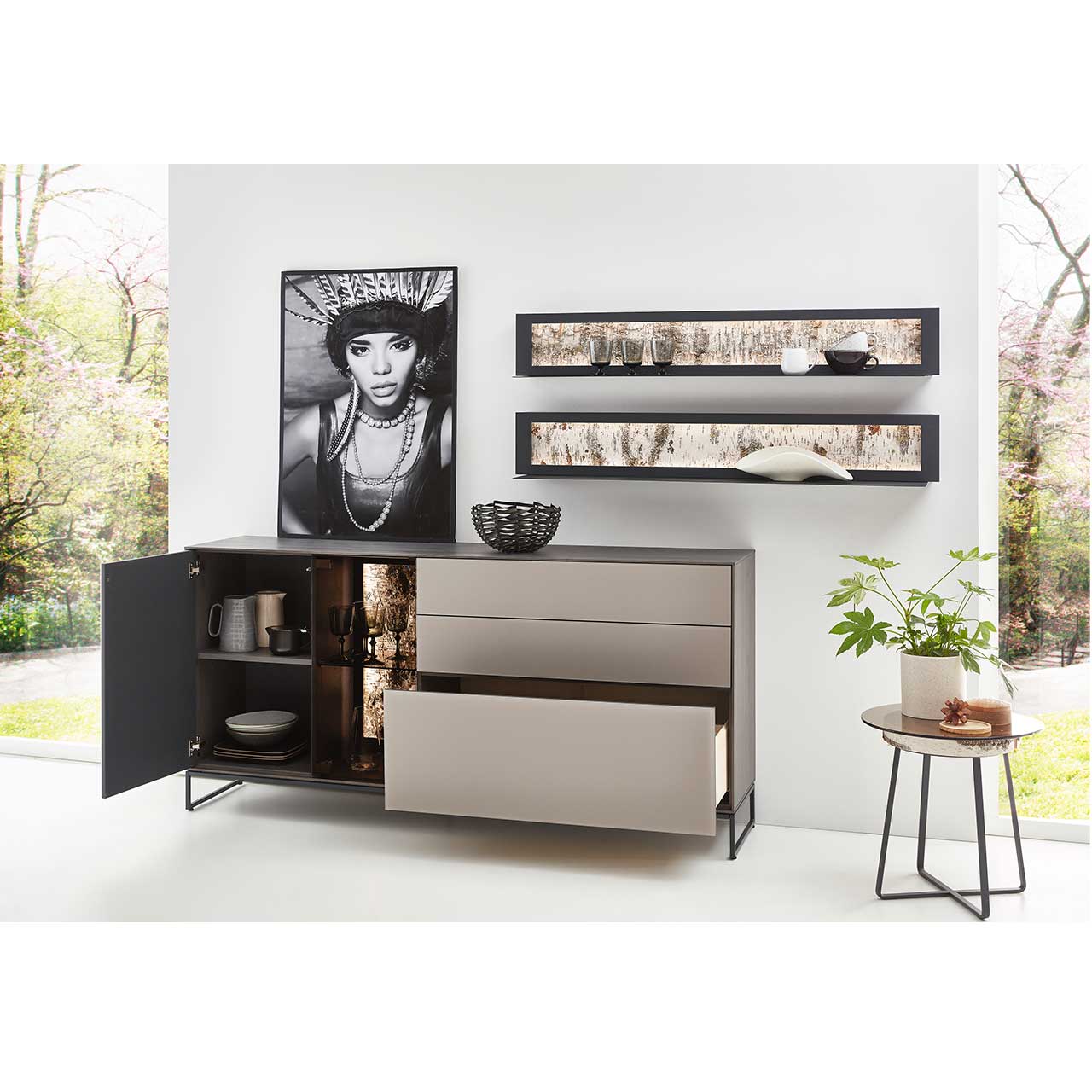 Hartmann Alva - Sideboard 3110W-4191 mit Metallkufen 1191 gegen Aufpreis - Milieu