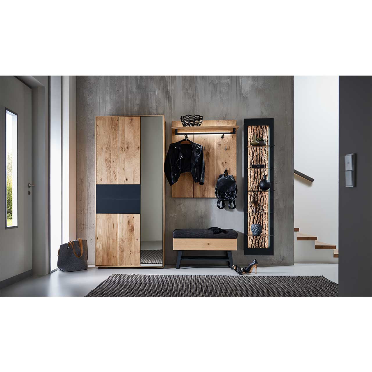 Hartmann Garderobe Runa - Stauraumschrank links 8440-0091 li. - Milieu