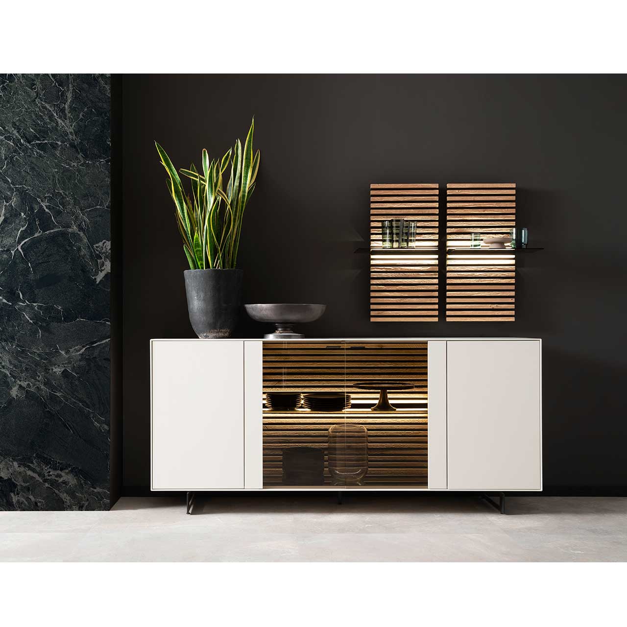 Hartmann - Schöner Wohnen Kollektion Yonna - 8350-4201W Sideboard inkl. Füße 1045- Milieu