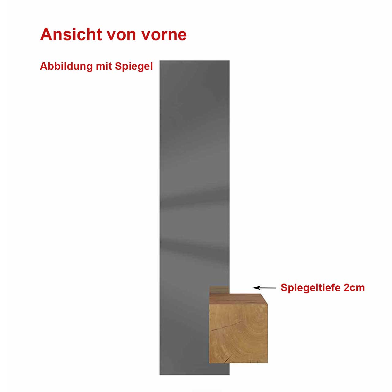 Hartmann Caya - Garderobe 7140 Nr. 126 - Stauraumfach 1060 & Spiegel 5041 - Skizze