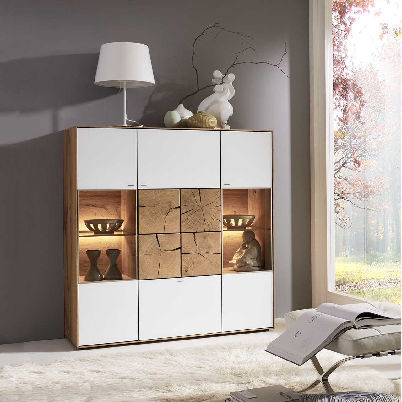 Hartmann Möbel Caya - Highboard 7170-7138 W - Milieu